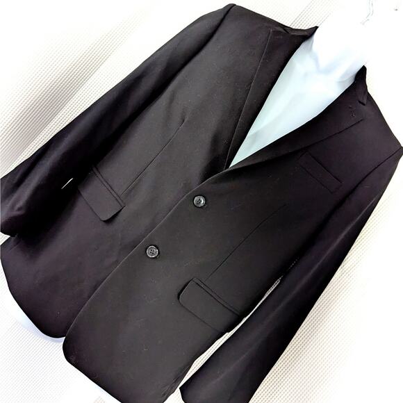 CALVIN KLEIN! GORGEOUS BLACK IMPECCABLY TAILORED DRESS JACKET, BLAZER! SZ 18 - Picture 1 of 11